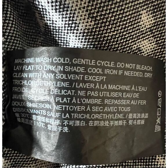 Theory Black & White Heavy Knit Short A-Line Pull On Lotamee Skirt Lustrate Patt - Picture 5 of 6